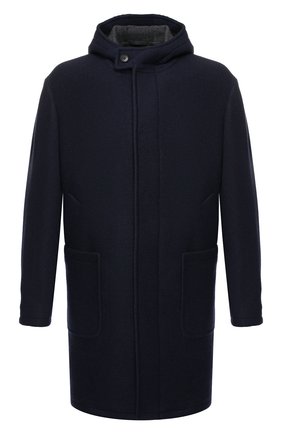 Мужской шерстяное пальто Z ZEGNA темно-синего цвета по цене 107000 руб., арт. 689730/4DY4G0 | Фото 1 Мужской шерстяное пальто Z ZEGNA темно-синего цвета, арт. 689730/4DY4G0 | Фото 1