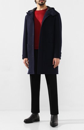Мужской шерстяное пальто Z ZEGNA темно-синего цвета по цене 107000 руб., арт. 689730/4DY4G0 | Фото 2 Мужской шерстяное пальто Z ZEGNA темно-синего цвета, арт. 689730/4DY4G0 | Фото 2