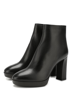 Женские кожаные ботильоны SANTONI черного цвета по цене 49200 руб., арт. WTTS58320SM0AGHYN01 | Фото 1 Женские кожаные ботильоны SANTONI черного цвета, арт. WTTS58320SM0AGHYN01 | Фото 1