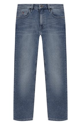 Детские джинсы TOMMY HILFIGER синего цвета по цене 6490 руб., арт. KB0KB04922 | Фото 1 Детские джинсы TOMMY HILFIGER синего цвета, арт. KB0KB04922 | Фото 1