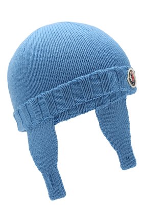 Детского шерстяная шапка MONCLER ENFANT голубого цвета по цене 9700 руб., арт. E2-951-99232-05-A9111 | Фото 1 Детского шерстяная шапка MONCLER ENFANT голубого цвета, арт. E2-951-99232-05-A9111 | Фото 1