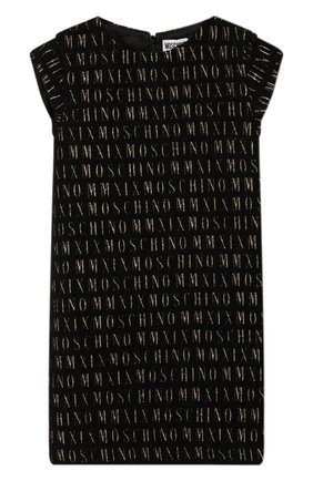 Детское платье MOSCHINO KID черного цвета по цене 31900 руб., арт. HDV08D/N0I03/10A-14A | Фото 1 Детское платье MOSCHINO KID черного цвета, арт. HDV08D/N0I03/10A-14A | Фото 1