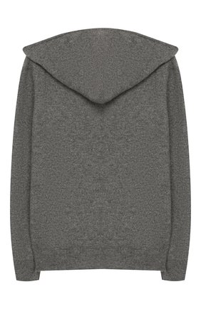 Детский кашемировый кардиган с капюшоном GIORGETTI CASHMERE серого цвета по цене 15550 руб., арт. MB452/2A-6A | Фото 2 Детский кашемировый кардиган с капюшоном GIORGETTI CASHMERE серого цвета, арт. MB452/2A-6A | Фото 2