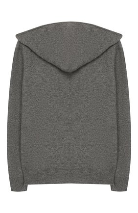 Детский кашемировый кардиган с капюшоном GIORGETTI CASHMERE серого цвета по цене 24800 руб., арт. MB452/8A-14A | Фото 2 Детский кашемировый кардиган с капюшоном GIORGETTI CASHMERE серого цвета, арт. MB452/8A-14A | Фото 2