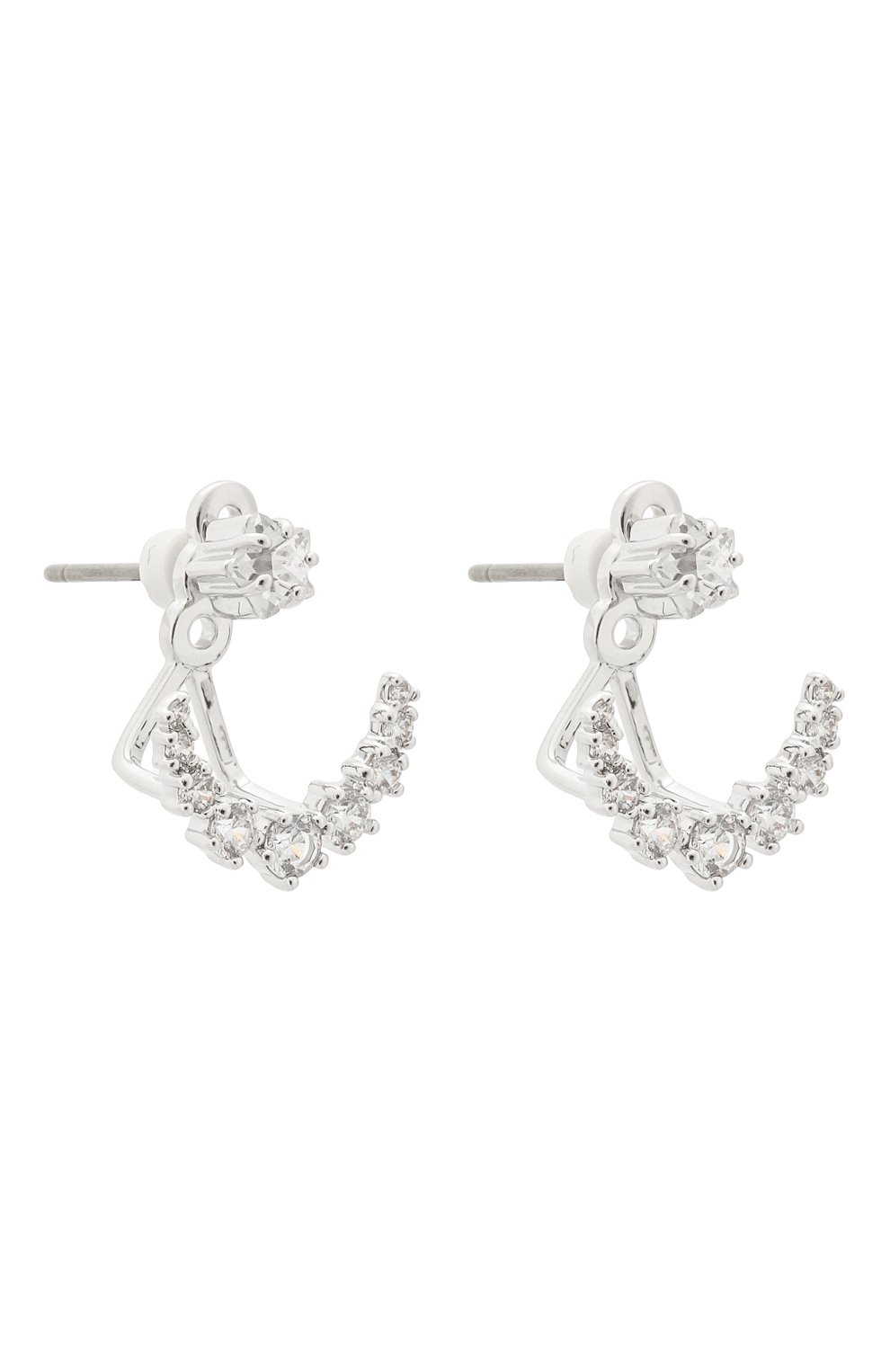 Женские серьги moonsun swarovski x penelope cruz SWAROVSKI серебряного цвета по цене 5980 руб., арт. 5508832 | Фото 4 Женские серьги moonsun swarovski x penelope cruz SWAROVSKI серебряного цвета, арт. 5508832 | Фото 4