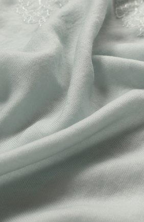 Женская шерстяной палантин VINTAGE SHADES светло-голубого цвета по цене 24700 руб., арт. 13639 | Фото 2 Женская шерстяной палантин VINTAGE SHADES светло-голубого цвета, арт. 13639 | Фото 2