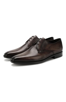 Мужской кожаные дерби BERLUTI коричневого цвета по цене 143500 руб., арт. S4845-001 | Фото 1 Мужской кожаные дерби BERLUTI коричневого цвета, арт. S4845-001 | Фото 1