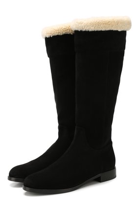 Женские замшевые сапоги rodeo DOLCE & GABBANA черного цвета по цене 108000 руб., арт. CU0582/AA394 | Фото 1 Женские замшевые сапоги rodeo DOLCE & GABBANA черного цвета, арт. CU0582/AA394 | Фото 1