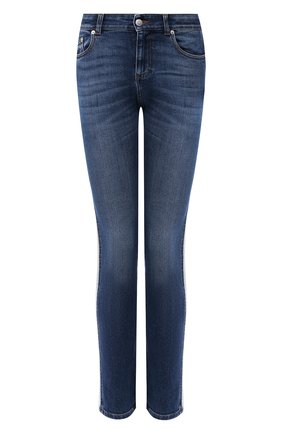 Женские джинсы ALEXANDER MCQUEEN темно-синего цвета по цене 59950 руб., арт. 594796/QMAAI | Фото 1 Женские джинсы ALEXANDER MCQUEEN темно-синего цвета, арт. 594796/QMAAI | Фото 1