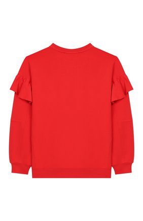 Детский хлопковый свитшот PHILOSOPHY DI LORENZO SERAFINI KIDS красного цвета по цене 10300 руб., арт. PJFE18/FE147/UH002/XXS-XS | Фото 2 Детский хлопковый свитшот PHILOSOPHY DI LORENZO SERAFINI KIDS красного цвета, арт. PJFE18/FE147/UH002/XXS-XS | Фото 2