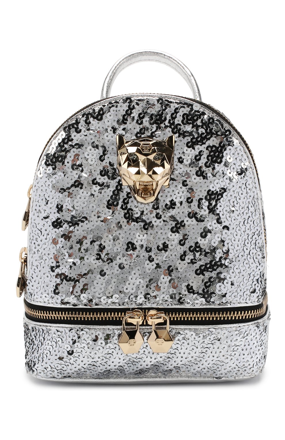 Женский рюкзак PHILIPP PLEIN серебряного цвета, арт. WBA0992 | Фото 1