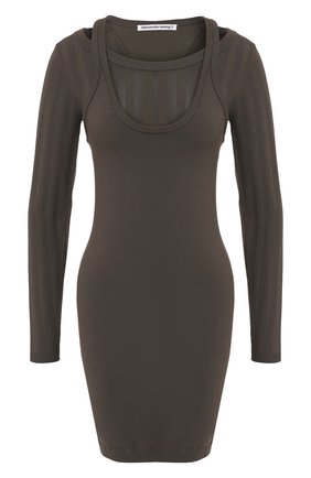 Женское платье ALEXANDERWANG.T хаки цвета по цене 35950 руб., арт. 4KC2196001 | Фото 1 Женское платье ALEXANDERWANG.T хаки цвета, арт. 4KC2196001 | Фото 1