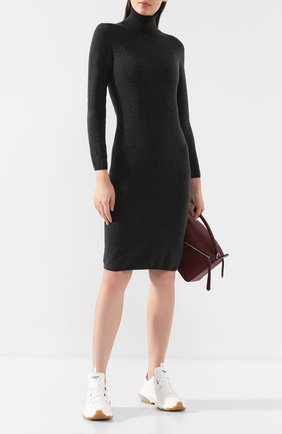 Женское кашемировое платье IL BORGO CASHMERE темно-серого цвета по цене 49700 руб., арт. 53-703G0 | Фото 2 Женское кашемировое платье IL BORGO CASHMERE темно-серого цвета, арт. 53-703G0 | Фото 2