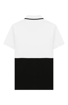 Детское хлопковое поло CALVIN KLEIN JEANS белого цвета по цене 5200 руб., арт. IB0IB00192 | Фото 2 Детское хлопковое поло CALVIN KLEIN JEANS белого цвета, арт. IB0IB00192 | Фото 2