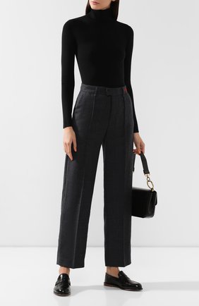 Женские шерстяные брюки ZADIG&VOLTAIRE серого цвета по цене 20500 руб., арт. WHCE0107F | Фото 2 Женские шерстяные брюки ZADIG&VOLTAIRE серого цвета, арт. WHCE0107F | Фото 2