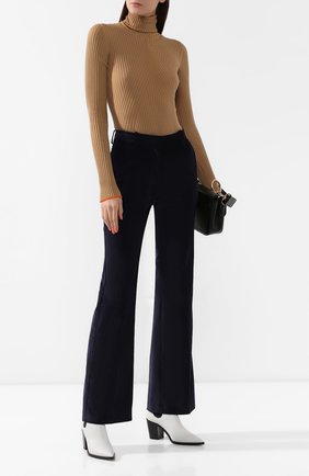 Женские вельветовые брюки VICTORIA BECKHAM темно-синего цвета по цене 49050 руб., арт. TR 0VR 21008A | Фото 2 Женские вельветовые брюки VICTORIA BECKHAM темно-синего цвета, арт. TR 0VR 21008A | Фото 2
