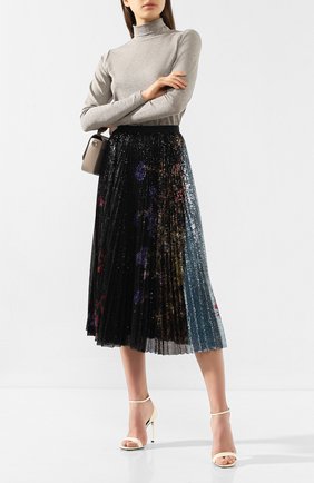 Женская юбка с пайетками DRIES VAN NOTEN серого цвета по цене 99500 руб., арт. 192-10833-8232 | Фото 2 Женская юбка с пайетками DRIES VAN NOTEN серого цвета, арт. 192-10833-8232 | Фото 2