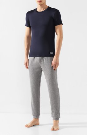 Мужские шелковая футболка ERMENEGILDO ZEGNA синего цвета по цене 20750 руб., арт. N3M200910 | Фото 2 Мужские шелковая футболка ERMENEGILDO ZEGNA синего цвета, арт. N3M200910 | Фото 2