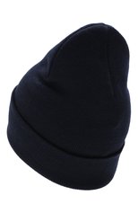 Мужская шерстяная шапка MONCLER темно-синего цвета, арт. E2-097-00261-00-09974 | Фото 2 (Материал: Текстиль, Шерсть; Кросс-КТ: Трикотаж)