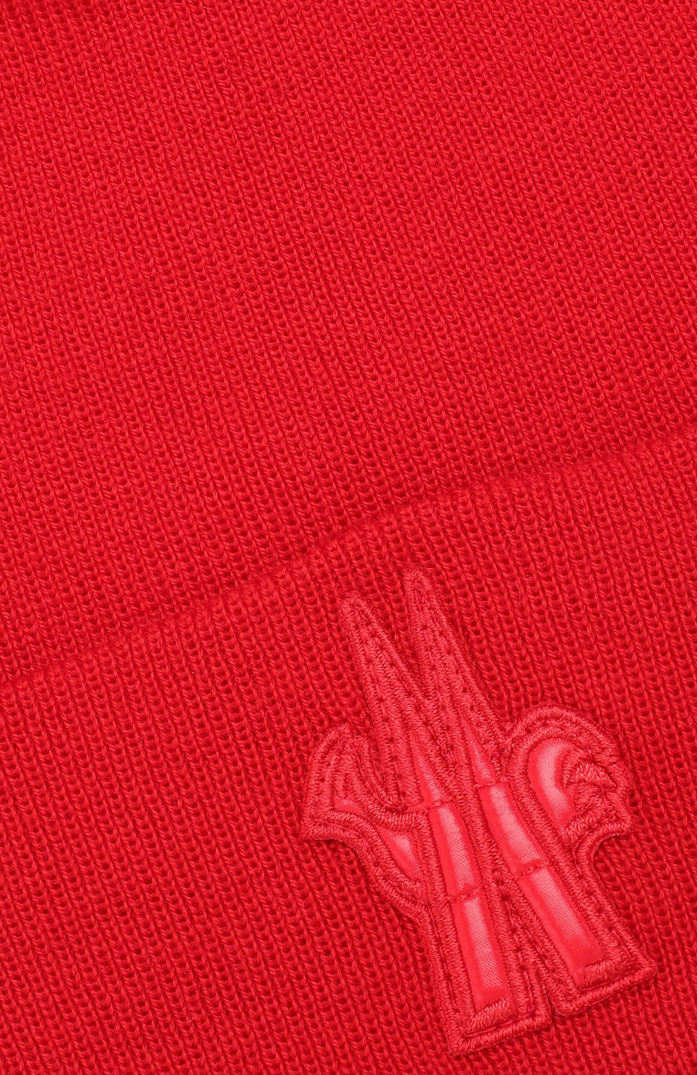 Мужская шерстяная шапка MONCLER красного цвета, арт. E2-097-00261-00-09974 | Фото 3 (Материал: Текстиль, Шерсть; Кросс-КТ: Трикотаж; Статус проверки: Проверено, Проверена категория)