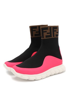 Детские текстильные кроссовки FENDI разноцветного цвета по цене 28500 руб., арт. JMR289/A8CL/27 | Фото 1 Детские текстильные кроссовки FENDI разноцветного цвета, арт. JMR289/A8CL/27 | Фото 1