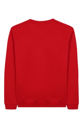 Детский хлопковый свитшот BALMAIN красного цвета по цене 14650 руб., арт. 6L4630/LX200/4-10 | Фото 2 Детский хлопковый свитшот BALMAIN красного цвета, арт. 6L4630/LX200/4-10 | Фото 2