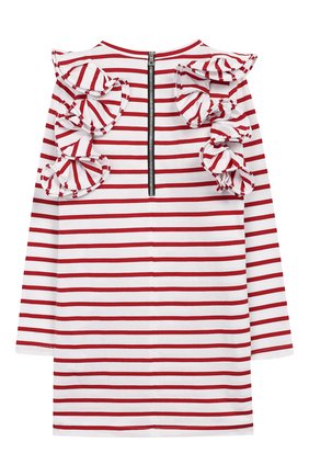 Детское хлопковое платье BALMAIN красного цвета по цене 27650 руб., арт. 6L1040/LA840/4-10 | Фото 2 Детское хлопковое платье BALMAIN красного цвета, арт. 6L1040/LA840/4-10 | Фото 2