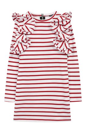 Детское хлопковое платье BALMAIN красного цвета по цене 30700 руб., арт. 6L1040/LA840/4-10 | Фото 1 Детское хлопковое платье BALMAIN красного цвета, арт. 6L1040/LA840/4-10 | Фото 1 (Материал внешний: Хлопок; Рукава: Длинные; Случай: Повседневный; Статус проверки: Проверена категория; Девочки Кросс-КТ: Платье-одежда)