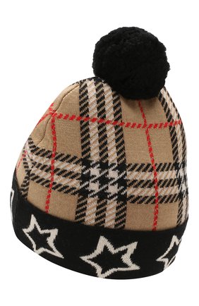 Детского шерстяная шапка BURBERRY бежевого цвета по цене 12100 руб., арт. 8018210 | Фото 2 Детского шерстяная шапка BURBERRY бежевого цвета, арт. 8018210 | Фото 2