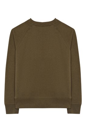 Детский хлопковый свитшот BURBERRY хаки цвета по цене 12100 руб., арт. 8012484 | Фото 2 Детский хлопковый свитшот BURBERRY хаки цвета, арт. 8012484 | Фото 2