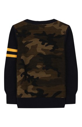 Детский хлопковый пуловер POLO RALPH LAUREN хаки цвета по цене 10600 руб., арт. 321749928 | Фото 2 Детский хлопковый пуловер POLO RALPH LAUREN хаки цвета, арт. 321749928 | Фото 2