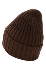 Женская шерстяная шапка BURBERRY коричневого цвета, арт. 8018616 | Фото 2 (Материал: Текстиль, Шерсть; Статус проверки: Проверена категория)