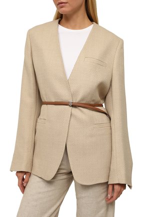 Женский кожаный ремень BURBERRY коричневого цвета по цене 22800 руб., арт. 8011700 | Фото 2 Женский кожаный ремень BURBERRY коричневого цвета, арт. 8011700 | Фото 2