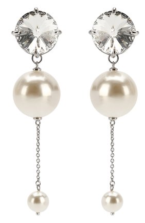 Женские серьги-клипсы MIU MIU бежевого цвета по цене 22000 руб., арт. 5JO280-2B3V-F0QCD | Фото 1 Женские серьги-клипсы MIU MIU бежевого цвета, арт. 5JO280-2B3V-F0QCD | Фото 1