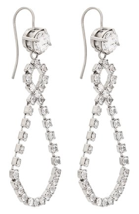Женские серьги MIU MIU серебряного цвета по цене 26500 руб., арт. 5JO187-2EFK-F0Z2D | Фото 3 Женские серьги MIU MIU серебряного цвета, арт. 5JO187-2EFK-F0Z2D | Фото 3