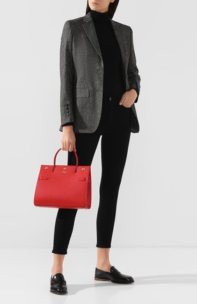 Женская сумка title small BURBERRY красного цвета по цене 128000 руб., арт. 8016045 | Фото 2 Женская сумка title small BURBERRY красного цвета, арт. 8016045 | Фото 2