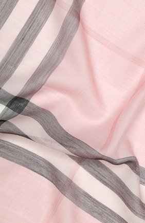 Мужские шарф из смеси шерсти и шелка BURBERRY розового цвета по цене 26700 руб., арт. 8015403 | Фото 2 Мужские шарф из смеси шерсти и шелка BURBERRY розового цвета, арт. 8015403 | Фото 2