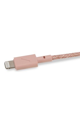 Мужской кабель lightning/3.5mm NATIVE UNION розового цвета по цене 4590 руб., арт. BELT-L-AUX-ROSE | Фото 2 Мужской кабель lightning/3.5mm NATIVE UNION розового цвета, арт. BELT-L-AUX-ROSE | Фото 2