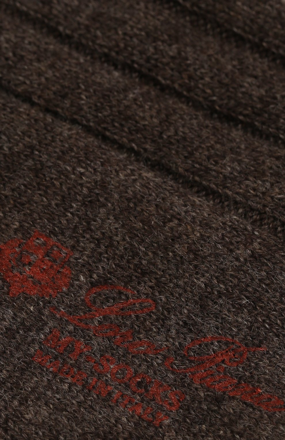 Женские кашемировые носки LORO PIANA коричневого цвета, арт. FAF8553 | Фото 2 (Материал внешний: Шерсть, Кашемир; Статус проверки: Проверено, Проверена категория)