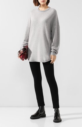 Женская кашемировый свитер EXTREME CASHMERE серого цвета по цене 33750 руб., арт. 102/HERE | Фото 2 Женская кашемировый свитер EXTREME CASHMERE серого цвета, арт. 102/HERE | Фото 2