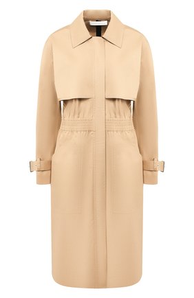 Женский хлопковый плащ VICTORIA BECKHAM бежевого цвета по цене 139500 руб., арт. CT SLM 81000AD1 | Фото 1 Женский хлопковый плащ VICTORIA BECKHAM бежевого цвета, арт. CT SLM 81000AD1 | Фото 1