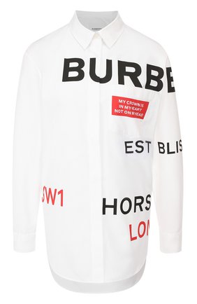 Женская хлопковая блузка BURBERRY белого цвета по цене 42500 руб., арт. 8015637 | Фото 1 Женская хлопковая блузка BURBERRY белого цвета, арт. 8015637 | Фото 1