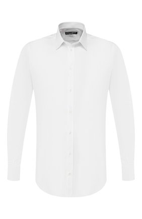 Мужская хлопковая сорочка DOLCE & GABBANA белого цвета по цене 19950 руб., арт. 0101/G5DY4T/FUEAJ | Фото 1 Мужская хлопковая сорочка DOLCE & GABBANA белого цвета, арт. 0101/G5DY4T/FUEAJ | Фото 1