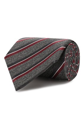 Мужской шелковый галстук ERMENEGILDO ZEGNA серого цвета по цене 13450 руб., арт. Z6D81/1XW | Фото 1 Мужской шелковый галстук ERMENEGILDO ZEGNA серого цвета, арт. Z6D81/1XW | Фото 1