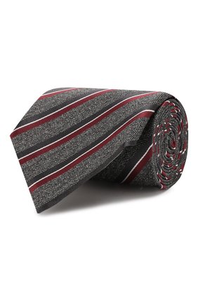 Мужской шелковый галстук ERMENEGILDO ZEGNA серого цвета по цене 13450 руб., арт. Z6D81/1UM | Фото 1 Мужской шелковый галстук ERMENEGILDO ZEGNA серого цвета, арт. Z6D81/1UM | Фото 1