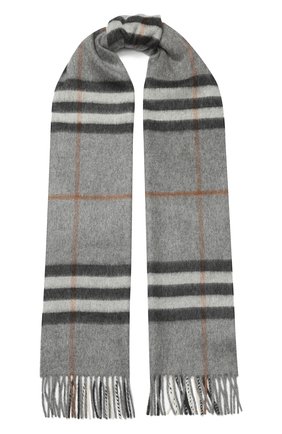 Мужской кашемировый шарф BURBERRY темно-серого цвета по цене 32300 руб., арт. 8016395 | Фото 1 Мужской кашемировый шарф BURBERRY темно-серого цвета, арт. 8016395 | Фото 1