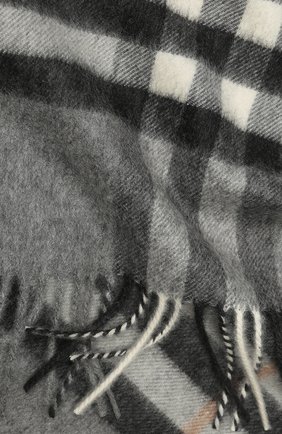 Мужской кашемировый шарф BURBERRY темно-серого цвета по цене 32300 руб., арт. 8016395 | Фото 2 Мужской кашемировый шарф BURBERRY темно-серого цвета, арт. 8016395 | Фото 2