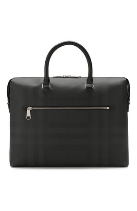 Мужская сумка для ноутбука BURBERRY темно-серого цвета по цене 91300 руб., арт. 8013986 | Фото 1 Мужская сумка для ноутбука BURBERRY темно-серого цвета, арт. 8013986 | Фото 1