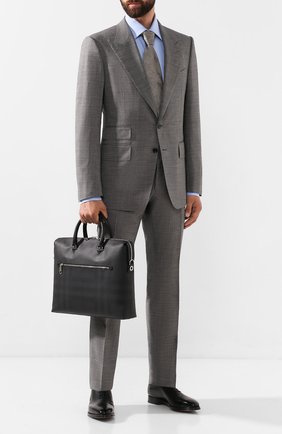 Мужская сумка для ноутбука BURBERRY темно-серого цвета по цене 91300 руб., арт. 8013986 | Фото 2 Мужская сумка для ноутбука BURBERRY темно-серого цвета, арт. 8013986 | Фото 2