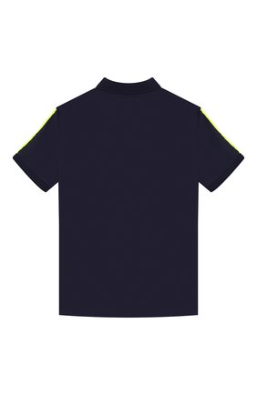 Детское хлопковое поло CALVIN KLEIN JEANS синего цвета по цене 5200 руб., арт. IB0IB00208 | Фото 2 Детское хлопковое поло CALVIN KLEIN JEANS синего цвета, арт. IB0IB00208 | Фото 2